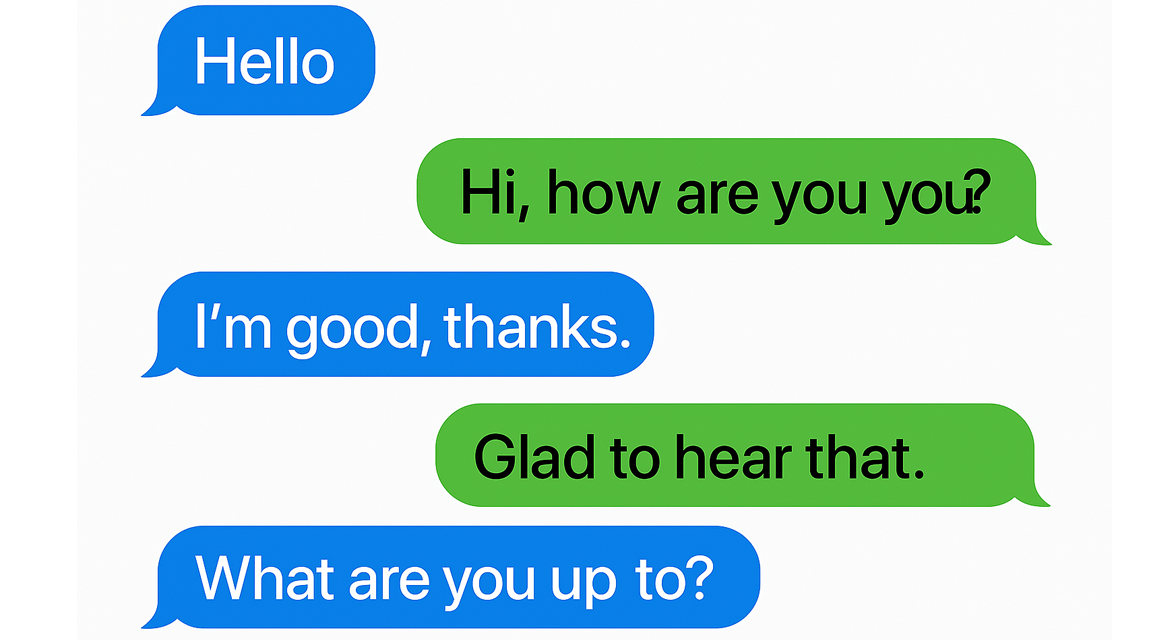 Green Bubbles vs. Blue Bubbles: Friendship Ruined by Technology